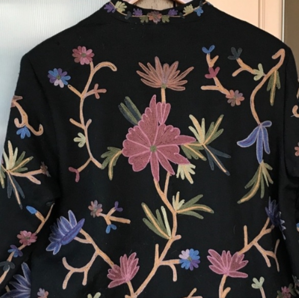 Embroidered Woolen Jacket - Picture 5 of 5
